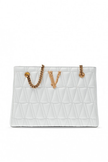 VERSACE Virtus Quilted Small Tote White Bag image 6
