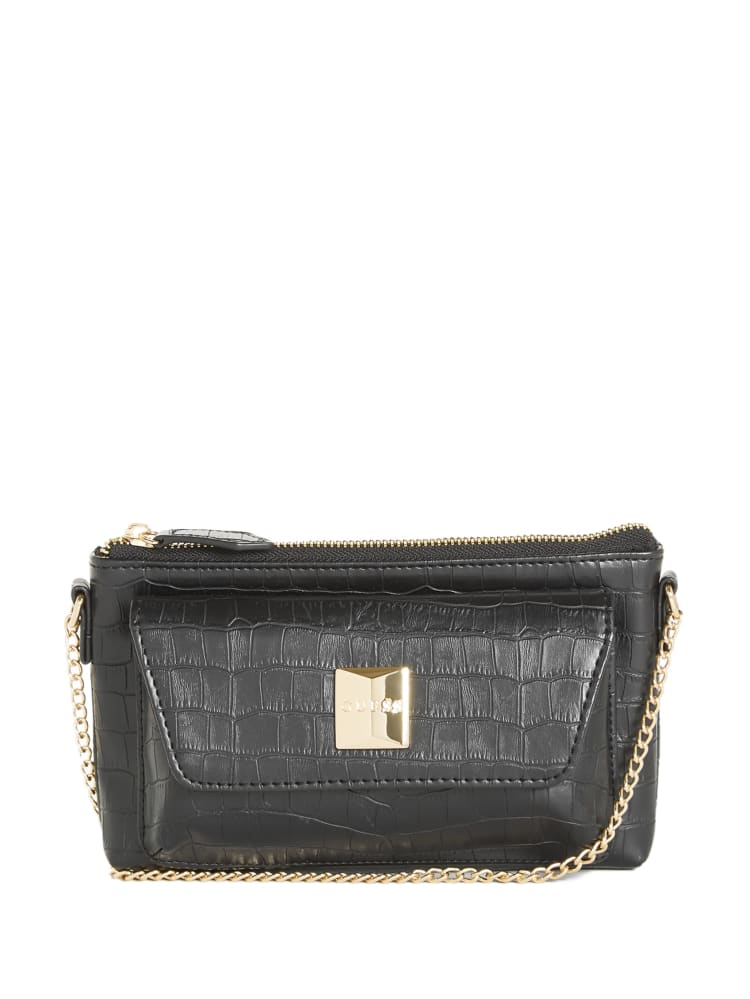 GUESS Phoebe Top Zip Crossbody - Black Multi image