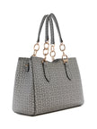 Guess Chiarra Logo Satchel - Black image 1