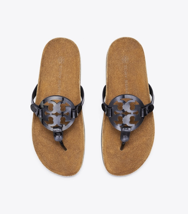 [AT DELHI] Miller Cloud Sandal - Perfect Black / Natural image 2