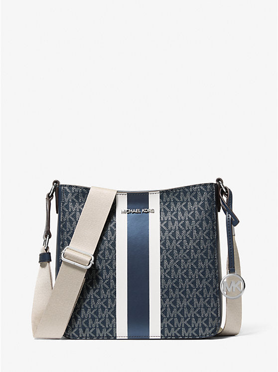 MICHAEL KORS Jet Set Small Signature Logo Stripe Crossbody Bag image 0
