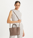 TORY BURCH Small Perry Triple-compartment Tote Bag -  Clam Shell image 1