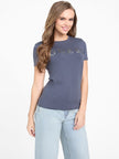 GUESS Pepper Metallic Logo Tee - Grey image 0