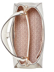 Guess Rudie Embossed Logo Satchel - Off-White image 3