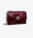 [AT DELHI] TORY BURCH Small Kira Diamond Quilt Distressed Shoulder Bag - Dark Carmine image 4