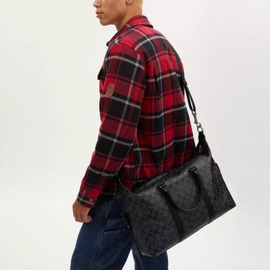 COACH Ellery Small Duffle Bag In Signature Canvas image 5