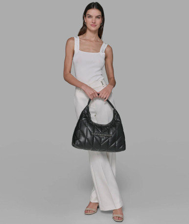 KARL LAGERFELD Voyage Biker Hobo Shoulder Bag image 0