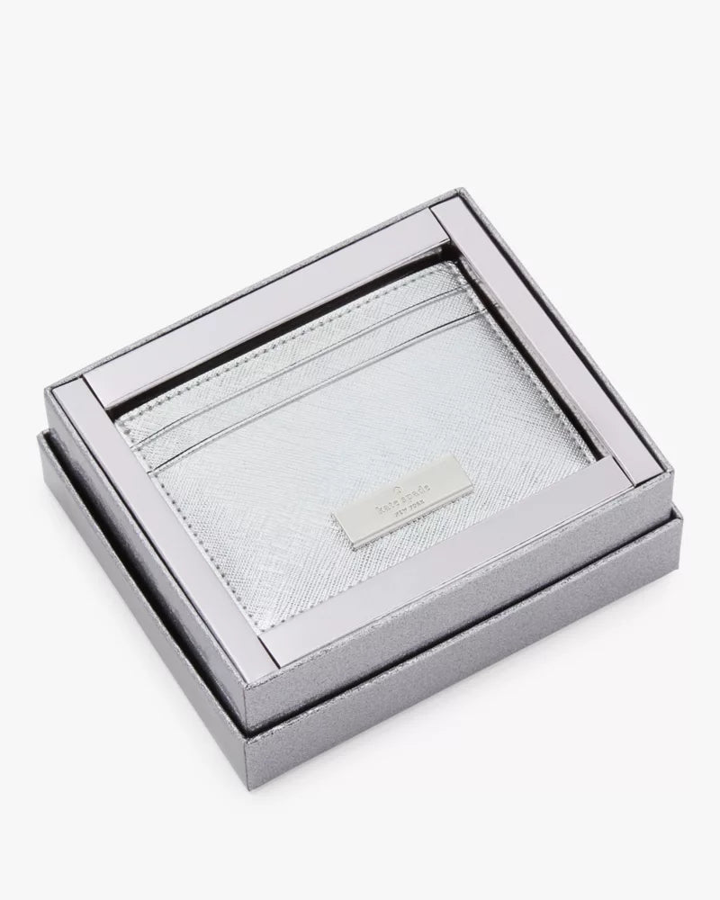 KATE SPADE Kenzie Boxed Glitter Small Cardholder image 4
