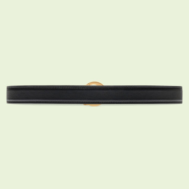 GUCCI Blondie Black Leather Belt image 0