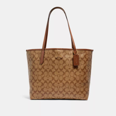 COACH City Tote Bag In Signature Canvas image 5
