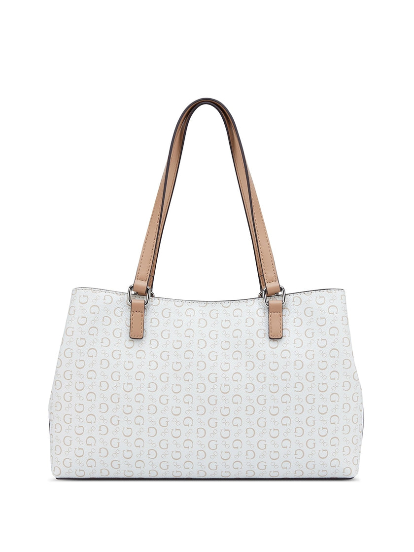 Guess Madwelle Logo Satchel - White image 2