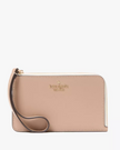 KATE SPADE  Lucy Small Card Holder Wristlet (Arriving In Delhi) - Toasted Hazelnut Multi image
