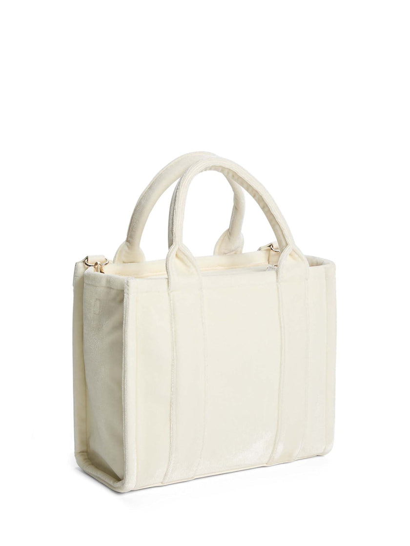 Guess Holly Velvet Mini Tote - Off-White image 2