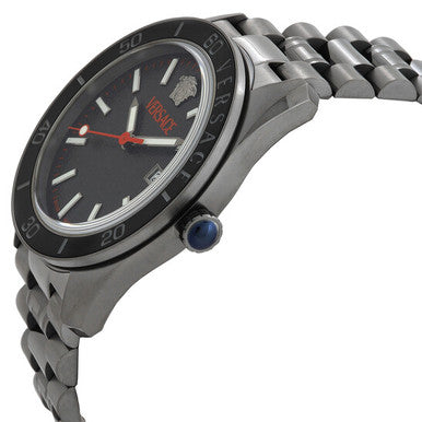 VERSACE V-Dome Quartz Black Guilloche Dial Men's Watch (Arriving in Delhi) image 2