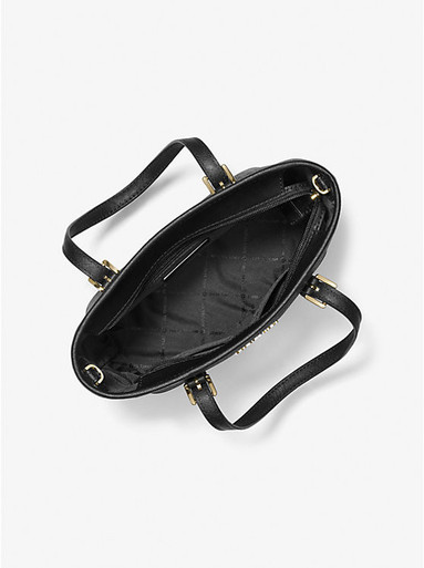 [AT DELHI] MICHAEL KORS  Jet Set Travel Extra-Small Logo Top-Zip Tote Bag - Black image 2