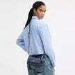 COACH Mini Josie Top Handle Bag In Signature Canvas - Blue/Navy image 1