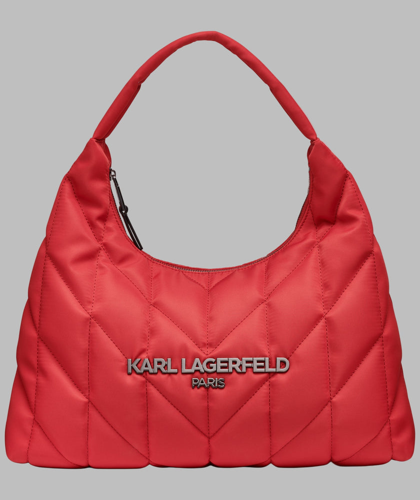 KARL LAGERFELD Voyage Med Tote Nylon - Crimson image 2