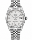 [Store Display] ROLEX Datejust Ivory Computer Arabic White Gold Stainless Steel 31 mm