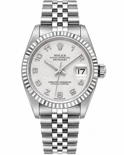 [Store Display] ROLEX Datejust Ivory Computer Unisex Watch 31MM