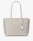 KATE SPADE  Signature Spade Flower Tote - Dark Mushroom Cap Multi image