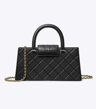 TORY BURCH T Fleming East-West Tote -Black image 1