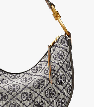 TORY BURCH T Monogram Mini Crescent Bag image 2
