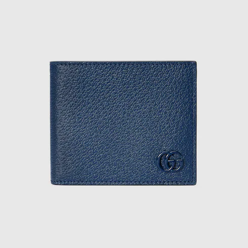 GUCCI GG Marmont leather flap wallet - Blue image