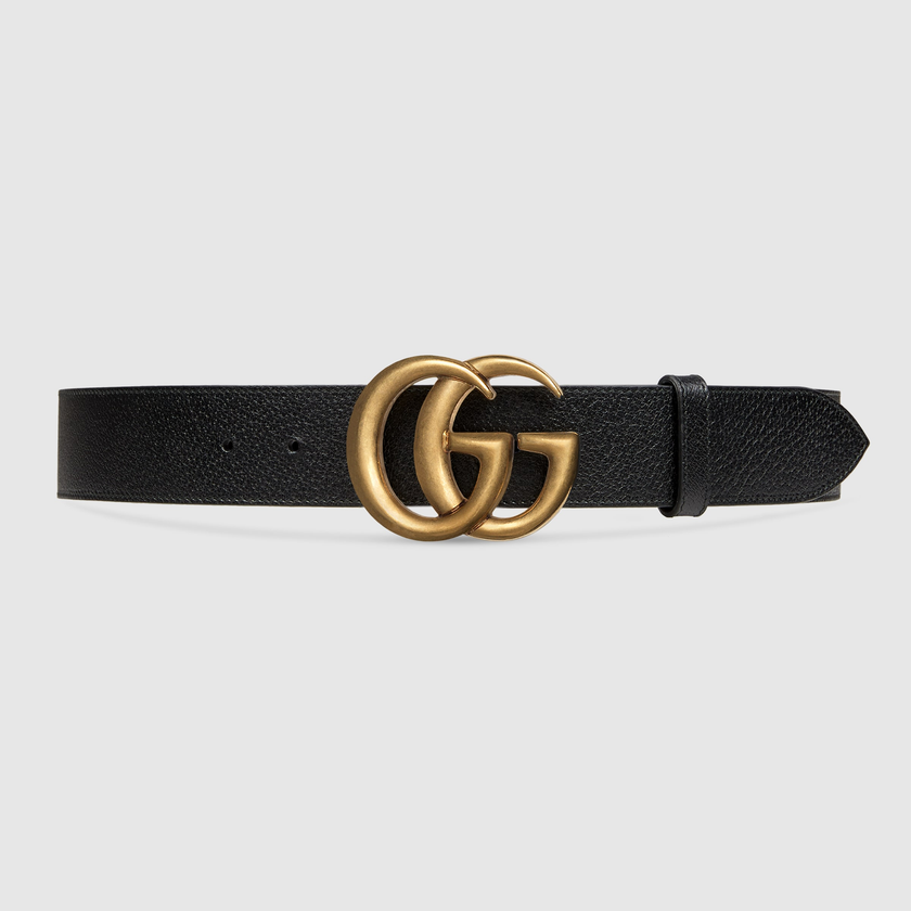 GUCCI Gg Marmont  Wide Belt - Black - 75 image
