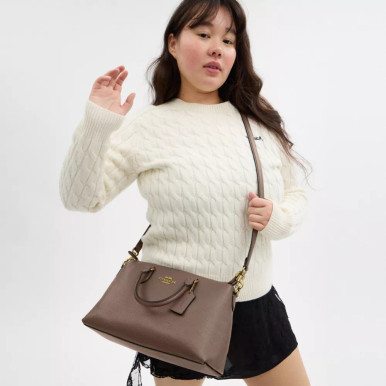COACH Georgia Satchel Bag - Gold/Dark Stone image 1
