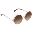 JIMMY CHOO Brown Round Ladies Sunglasses image 0