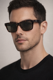 FERRAGAMO Brown Rectangular Men's Sunglasses image 0