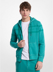 MICHAEL KORS Logo-dyed cotton zip-up hoodie image 1