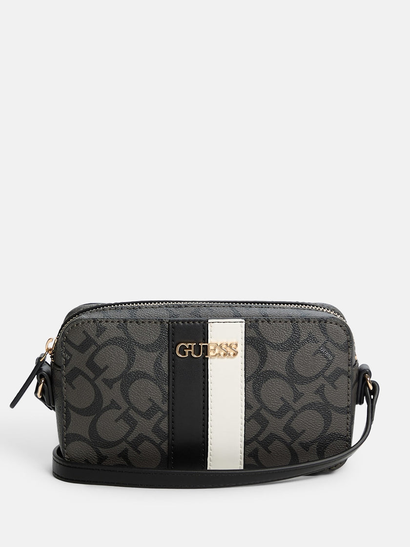 Guess Kyrie Mini Faux-Leather Camera Crossbody - Black image 0