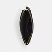 COACH Corner Zip Wristlet In Signature Canvas With Stripe - Gold/Tan/Black image 2