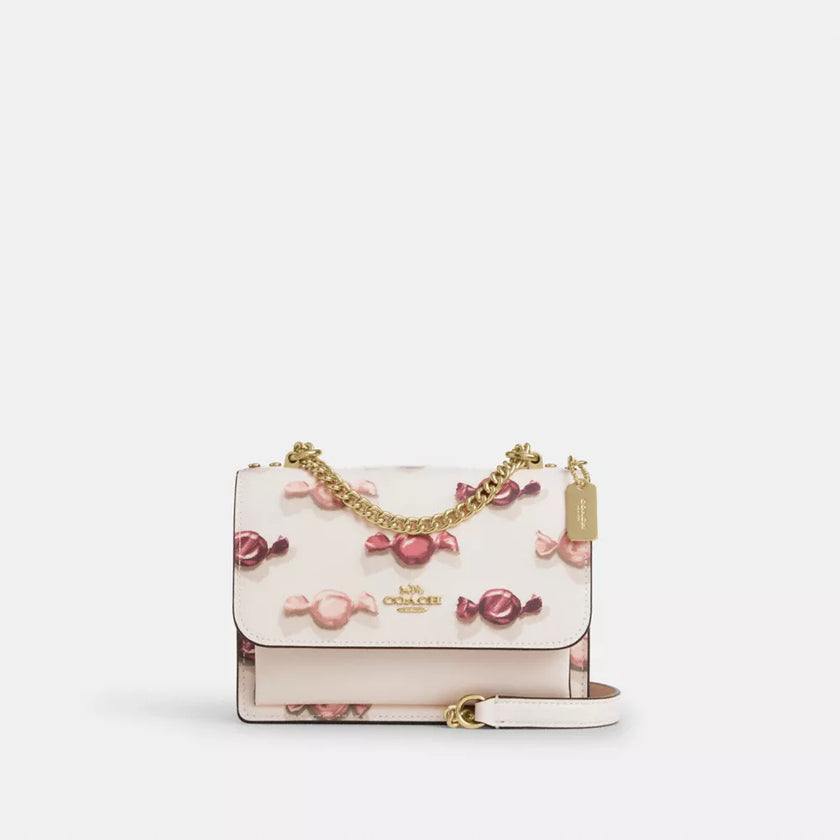 COACH Mini Klare Crossbody Bag With Candy Print - Gold/Chalk/Chalk (Arriving In Delhi) image 0