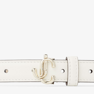 JIMMY CHOO Mini Helina Smooth Leather Belt image 6