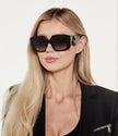 [AT DELHI]  JIMMY CHOO JC5006U 50008G Square Black Sunglasses image 1