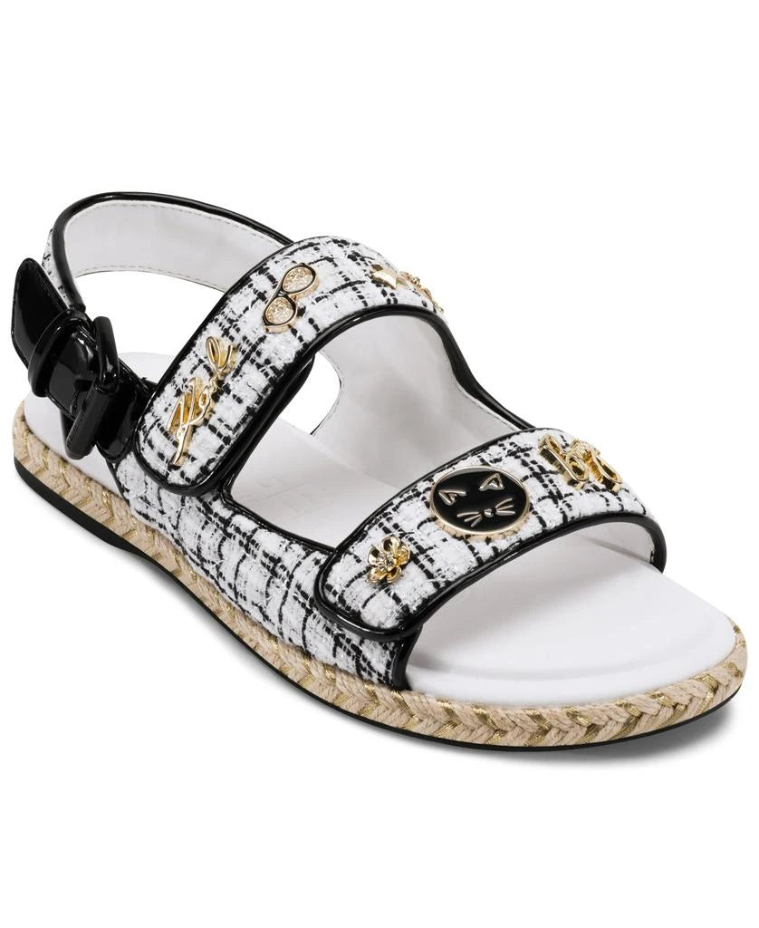 [AT DELHI] KARL LAGERFELD  Charlay Ankle Strap Espadrille - White image 3