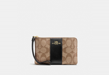 Corner Zip Wristlet In Signature Canvas image 24