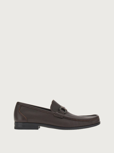 SALVATORE FERRAGAMO Gancini Embellished Moccasin - Dark Brown image 1