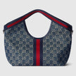 GUCCI Giglio Small Tote Bag - Blue and White image 3