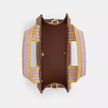 COACH Smith Tote Bag 24 - Gold/Redwood Multi image 3