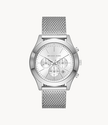 MICHAEL KORS Slim Runway Chronograph Stainless Steel Mesh Watch image 3