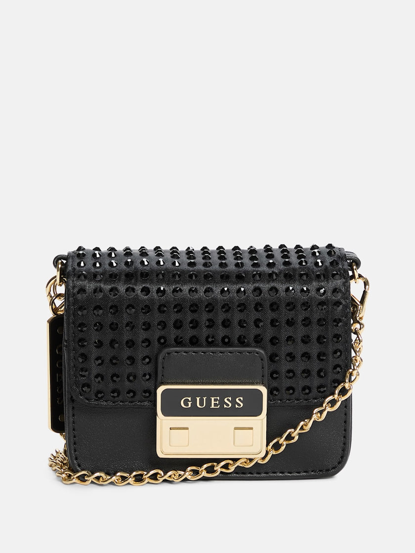 Guess Elssie Card Case Crossbody - Black image 0