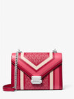 MICHAEL KORS Whitney Medium Color-Block and Signature Logo Shoulder Bag image 0
