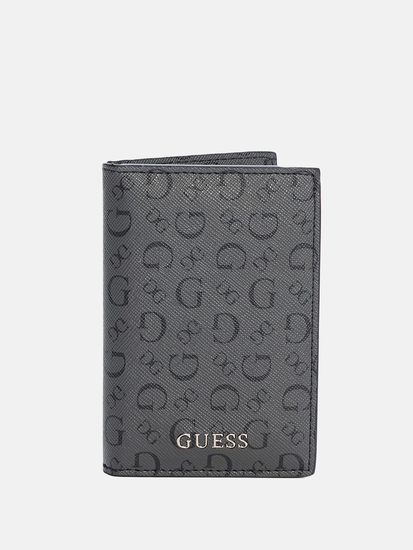 Guess Logo L-Fold Wallet - Grey image 0