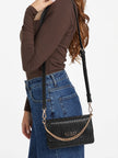Guess Indira Logo Shine Crossbody - Black image 4