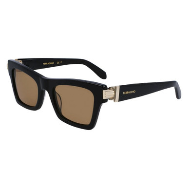 SALVATORE FERRAGAMO  Brown Cat Eye Ladies Sunglasses image 0
