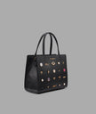 KARL LAGERFELD Maybelle Satchel With Pins - Black image 1