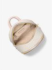 MICHAEL KORS Rhea Medium Color-Block Signature Logo Backpack - Pwd Blsh Mlt image 2